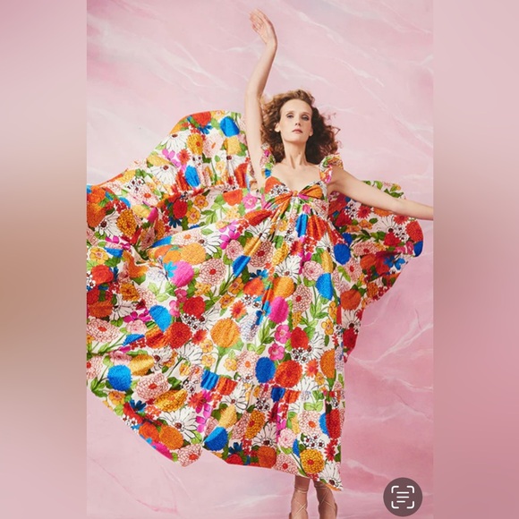 Cara Cara Ileana Dress, Happy Garden - Picture 3 of 9